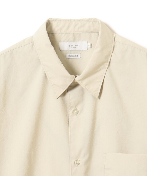 B:MING by BEAMS（ビーミングバイビームス）の「リラックスフィット ライトポリ レギュラーカラー シャツ（シャツ/ブラウス・メンズ・サックスブルー/ベージュ・SMALL/X-LARGE/LARGE/MEDIUM）」の16枚目の写真