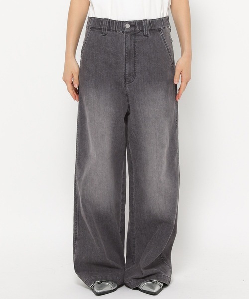 FOREVER 21（フォーエバー トゥエンティーワン）の「【2024FW】ワイドデニム（デニムパンツ・レディース・ブラック/ライトブルー・SMALL/MEDIUM/LARGE）」の3枚目の写真