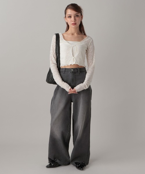 FOREVER 21（フォーエバー トゥエンティーワン）の「【2024FW】ワイドデニム（デニムパンツ・レディース・ブラック/ライトブルー・SMALL/MEDIUM/LARGE）」の20枚目の写真