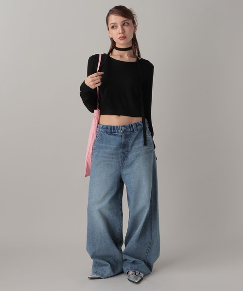 FOREVER 21（フォーエバー トゥエンティーワン）の「【2024FW】ワイドデニム（デニムパンツ・レディース・ブラック/ライトブルー・SMALL/MEDIUM/LARGE）」の22枚目の写真