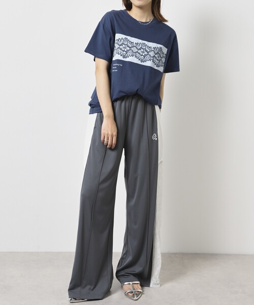 Firsthand（ファーストハンド）の「Firsthand/ファーストハンド オーガニックコットンレースフォトTシャツ / フロントデザインTシャツ / プリントTシャツ（Tシャツ/カットソー・レディース・ブラック/ホワイト/ネイビー・FREE）」の18枚目の写真