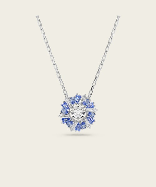 SWAROVSKI(スワロフスキー)の「【公式】【スワロフスキー】Idyllia ペンダント, フラワー, ブルー, ロジウム・プレーティング(ネックレス・レディース・ブルー・ONESIZE)」の1枚目の写真