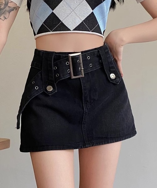 Achic(アシック)の「迷彩柄サマースタンダードハイウェスト(スカート・レディース・ブラック/ブラウン/カーキ/ブルー/ブラック系・L/M/S)」の14枚目の写真