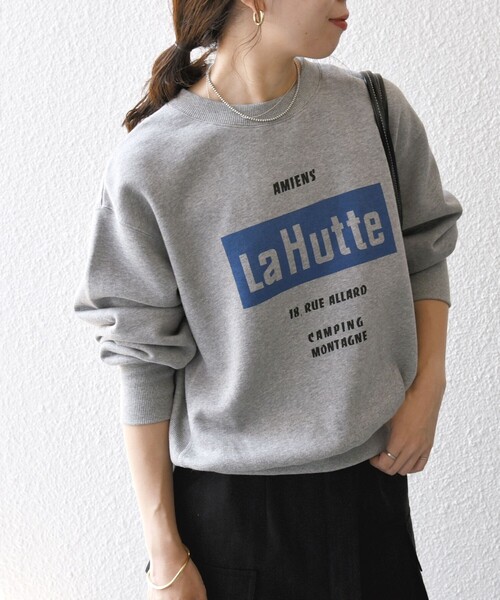 SHIPS any（シップス エニィ）の「【SHIPS any別注】La Hutte:〈洗濯機可能〉裏起毛 クルーネック スウェット（スウェット・レディース・グレー/ナチュラル/ネイビー・ONE SIZE）」の16枚目の写真