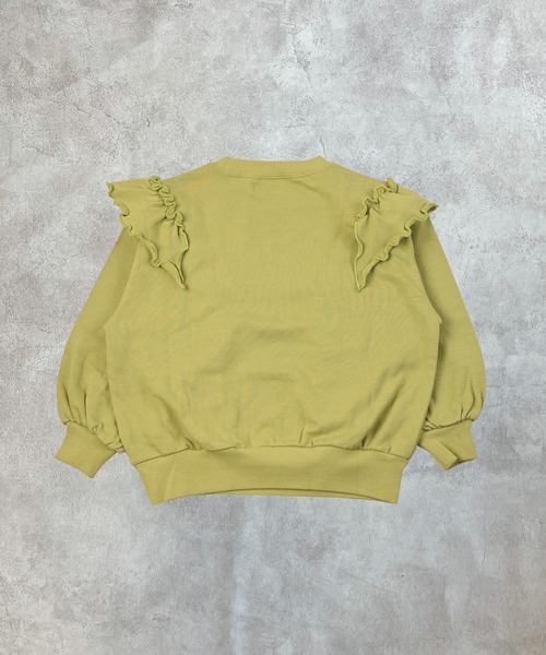 Life Support Products（ライフサポートプロダクツ）の「ボリュームフリルスウェット（スウェット・キッズ・レッド/チャコール/イエロー/ラベンダー・80/90/95/100/110/120/130/140/150）」の6枚目の写真