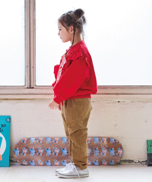 Life Support Products（ライフサポートプロダクツ）の「ボリュームフリルスウェット（スウェット・キッズ・レッド/チャコール/イエロー/ラベンダー・80/90/95/100/110/120/130/140/150）」の20枚目の写真