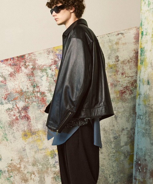メゾンスペシャル シープレザープライムオーバーシングルライダージャケット MAISON SPECIAL（メゾンスペシャル）の「《UNISEX》Sheep
