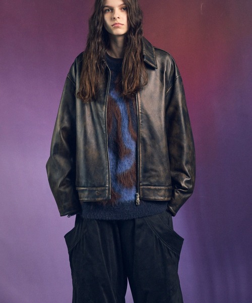 MAISON SPECIAL シープレザー シングルライダース Dress-Fit Sheep Leather Single Rider Jacket