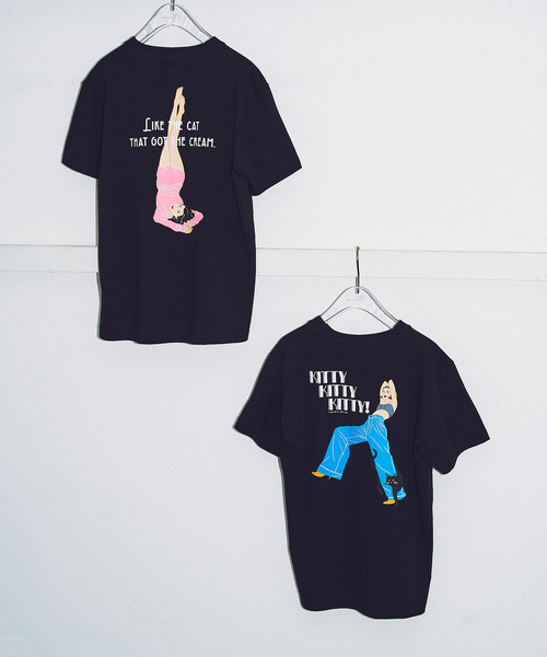 HARDY NOIR(アルディーノアール)の「HARDY NOIR × AZUSA IIDA LIKE THE CAT Tシャツ(Tシャツ/カットソー・レディース・ブラック・FREE)」の4枚目の写真