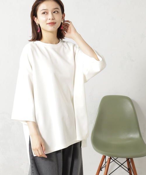 FOUND GOOD(ファウンドグッド)の「ライトポンチBIGPO/7S(Tシャツ/カットソー・レディース・ブラック/ホワイト系5/ブルー系2/ベージュ・L/M/S)」の1枚目の写真