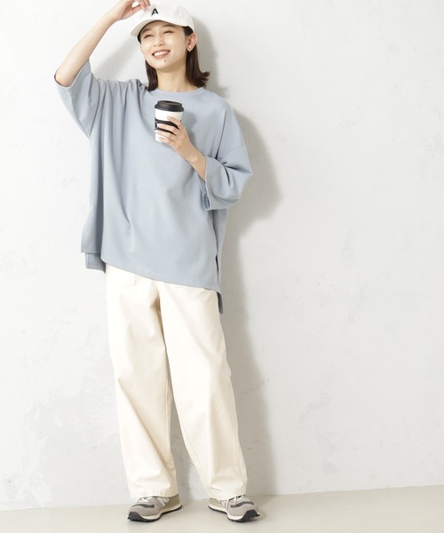 FOUND GOOD(ファウンドグッド)の「ライトポンチBIGPO/7S(Tシャツ/カットソー・レディース・ブラック/ホワイト系5/ブルー系2/ベージュ・L/M/S)」の4枚目の写真