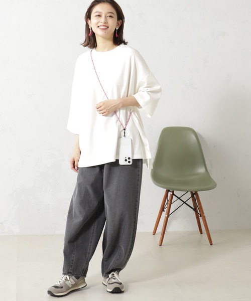 FOUND GOOD(ファウンドグッド)の「ライトポンチBIGPO/7S(Tシャツ/カットソー・レディース・ブラック/ホワイト系5/ブルー系2/ベージュ・L/M/S)」の5枚目の写真