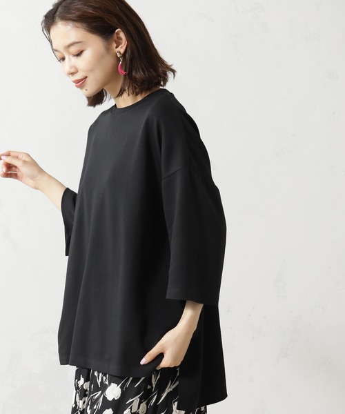 FOUND GOOD(ファウンドグッド)の「ライトポンチBIGPO/7S(Tシャツ/カットソー・レディース・ブラック/ホワイト系5/ブルー系2/ベージュ・L/M/S)」の9枚目の写真