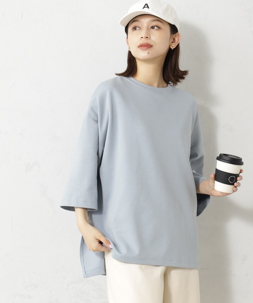 FOUND GOOD(ファウンドグッド)の「ライトポンチBIGPO/7S(Tシャツ/カットソー・レディース・ブラック/ホワイト系5/ブルー系2/ベージュ・L/M/S)」の17枚目の写真