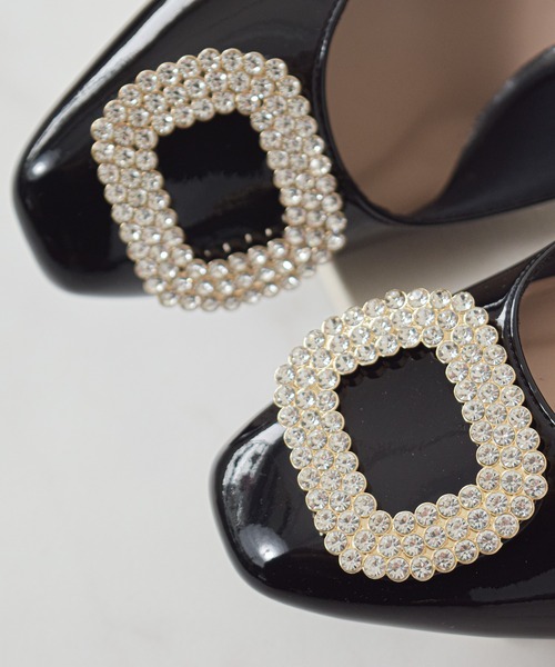 Bridget Birkin(ブリジットバーキン)の「【Bridget Birkin】スクエアビジューパンプス(541043)(パンプス・レディース・ブラック系その他/ブラック系その他2・22.5/23/23.5/24/24.5)」の11枚目の写真