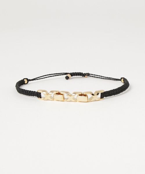 SILVER BULLET（シルバーバレット）の「『SILVER BULLET SELECT AC/シルバーバレットセレクト』スリーXブレスレット【+】（ブレスレット・メンズ・ブラック×ブラック/ブラック×シルバー/ブラック×ゴールド・FREE）」の14枚目の写真