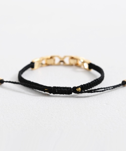 SILVER BULLET（シルバーバレット）の「『SILVER BULLET SELECT AC/シルバーバレットセレクト』スリーXブレスレット【+】（ブレスレット・メンズ・ブラック×ブラック/ブラック×シルバー/ブラック×ゴールド・FREE）」の9枚目の写真
