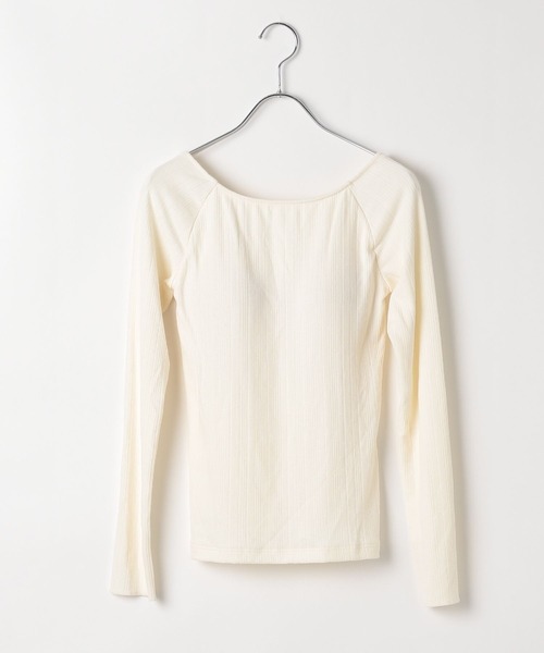 bijorie（ビジュリィ）の「【bijorie】カップ付きロングスリーブ／NEW BASIC （アルガンオイル配合）（その他アンダーウェア/インナー・レディース・ブラック/カーキ/オフホワイト・MEDIUM/LARGE/LG）」の7枚目の写真