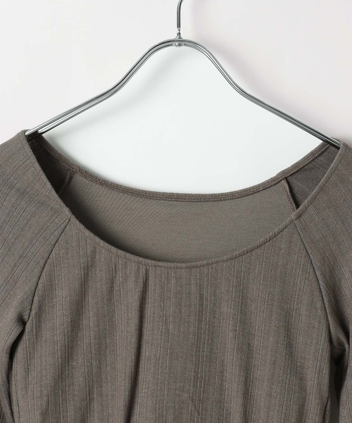 bijorie（ビジュリィ）の「【bijorie】カップ付きロングスリーブ／NEW BASIC （アルガンオイル配合）（その他アンダーウェア/インナー・レディース・ブラック/カーキ/オフホワイト・MEDIUM/LARGE/LG）」の13枚目の写真
