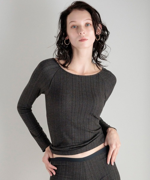 bijorie（ビジュリィ）の「【bijorie】カップ付きロングスリーブ／NEW BASIC （アルガンオイル配合）（その他アンダーウェア/インナー・レディース・ブラック/カーキ/オフホワイト・MEDIUM/LARGE/LG）」の21枚目の写真