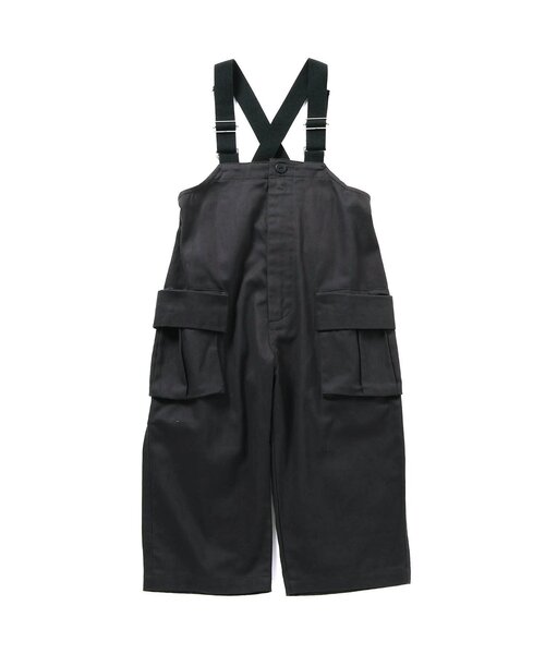 BREEZE（ブリーズ）の「カーゴポケットサロペット（サロペット/オーバーオール・キッズ・ブラック/ブラウン・90/100/110/120/80）」の2枚目の写真