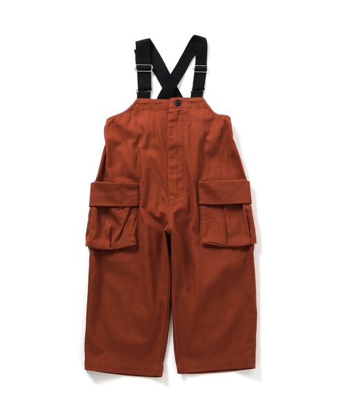 BREEZE（ブリーズ）の「カーゴポケットサロペット（サロペット/オーバーオール・キッズ・ブラック/ブラウン・90/100/110/120/80）」の5枚目の写真