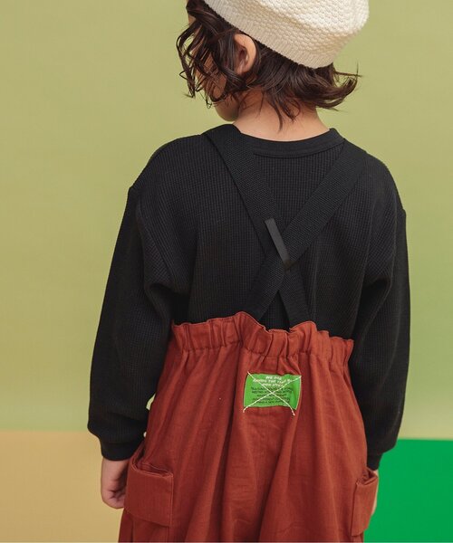 BREEZE（ブリーズ）の「カーゴポケットサロペット（サロペット/オーバーオール・キッズ・ブラック/ブラウン・90/100/110/120/80）」の17枚目の写真