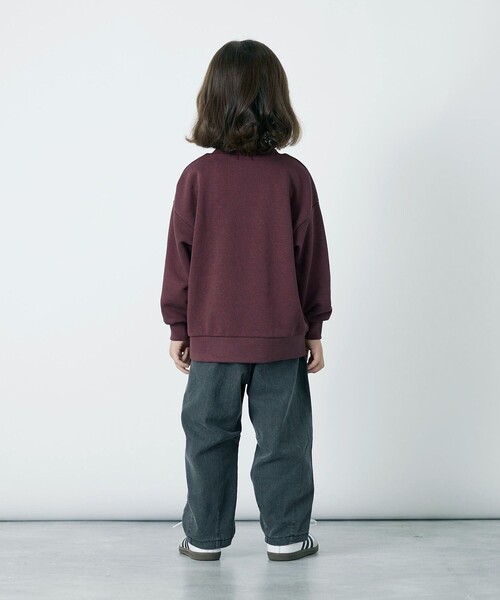 green label relaxing（グリーンレーベルリラクシング）の「TJ 裏毛 クルーネック プルオーバー / トレーナー / キッズ  100cm-130cm（スウェット・キッズ・ナチュラル/ライトブルー/ブラック/ワインレッド・120cm/130cm/100cm/110cm）」の10枚目の写真