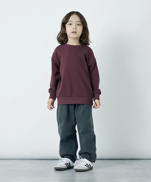 green label relaxing（グリーンレーベルリラクシング）の「TJ 裏毛 クルーネック プルオーバー / トレーナー / キッズ  100cm-130cm（スウェット・キッズ・ナチュラル/ライトブルー/ブラック/ワインレッド・120cm/130cm/100cm/110cm）」の11枚目の写真