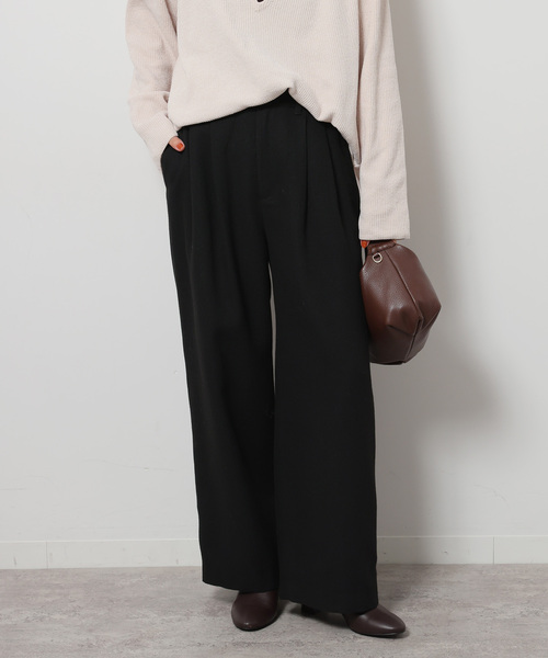 JOURNAL STANDARD relume（ジャーナルスタンダード　レリューム）の「ヘリンボンタックストレートパンツ（スラックス・レディース・ブラック/グレー・38/36）」の17枚目の写真