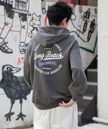 WEGO/ピグメントグラフィックプルパーカー