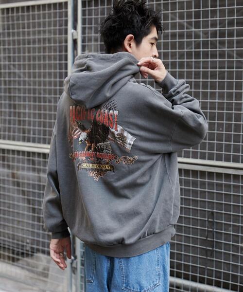 WEGO（ウィゴー）の「WEGO/ピグメントグラフィックプルパーカー（パーカー・メンズ・その他4/その他1/その他2/その他3/その他5/その他6・MEDIUM/LARGE）」の12枚目の写真