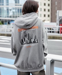 WEGO/ピグメントグラフィックプルパーカー