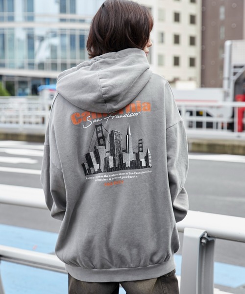 WEGO（ウィゴー）の「WEGO/ピグメントグラフィックプルパーカー（パーカー・メンズ・その他4/その他1/その他2/その他3/その他5/その他6・MEDIUM/LARGE）」の4枚目の写真