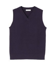 Vネックニットベスト レディース