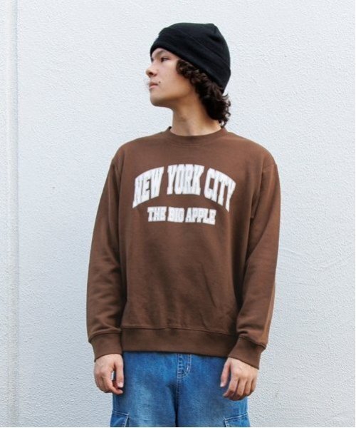 GLAZOS（グラソス）の「【大人向けサイズあり】【プチプラ】アソートフロントプリントトレーナー（スウェット・キッズ・ブラック/レッド/グリーン/オートミール/パープル/ブラウン・S/M/L/LL）」の2枚目の写真