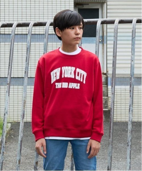 GLAZOS（グラソス）の「【大人向けサイズあり】【プチプラ】アソートフロントプリントトレーナー（スウェット・キッズ・ブラック/レッド/グリーン/オートミール/パープル/ブラウン・S/M/L/LL）」の6枚目の写真