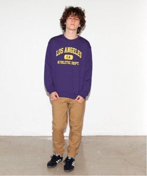 GLAZOS（グラソス）の「【大人向けサイズあり】【プチプラ】アソートフロントプリントトレーナー（スウェット・キッズ・ブラック/レッド/グリーン/オートミール/パープル/ブラウン・S/M/L/LL）」の14枚目の写真