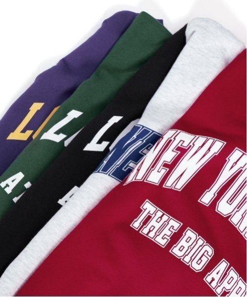 GLAZOS（グラソス）の「【大人向けサイズあり】【プチプラ】アソートフロントプリントトレーナー（スウェット・キッズ・ブラック/レッド/グリーン/オートミール/パープル/ブラウン・S/M/L/LL）」の9枚目の写真