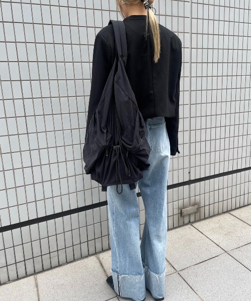 AIC.（エーアイシー）の「起毛ツイルショートジャケット（ノーカラージャケット・レディース・チャコールグレー/ブラック・FREE）」の14枚目の写真