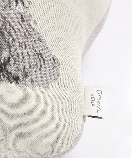 studio CLIP（スタディオクリップ）の「【Orneko BY CLIP】ネコモチーフクッション（クッション/クッションカバー・レディース・グレー/ブラウン・FREE）」の11枚目の写真