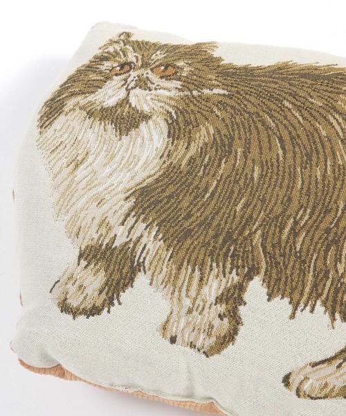 studio CLIP（スタディオクリップ）の「【Orneko BY CLIP】ネコモチーフクッション（クッション/クッションカバー・レディース・グレー/ブラウン・FREE）」の12枚目の写真