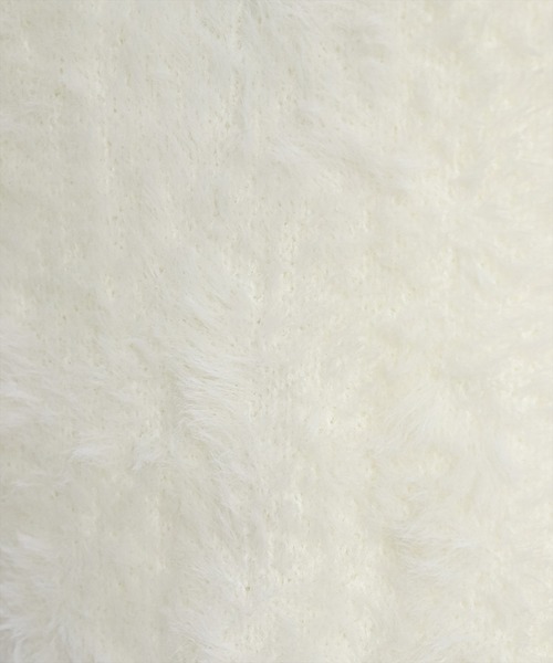 clear（クリア）の「フェザーハイネックニットトップス [ふわふわ シルエットを拾わない]≪2024AW新作≫（ニット/セーター・レディース・ピンクベージュ/アイボリー/ブラック系その他/グレー/グレイッシュベージュ・F）」の12枚目の写真