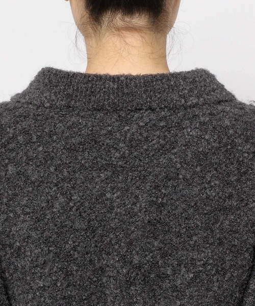 mysty woman(ミスティウーマン)の「【スタッフプロデュース/WEB限定】あんず企画・キンボタンエリカーディガン 200950(カーディガン/ボレロ・レディース・チャコールグレー/オフホワイト/ブラック・FREE)」の15枚目の写真