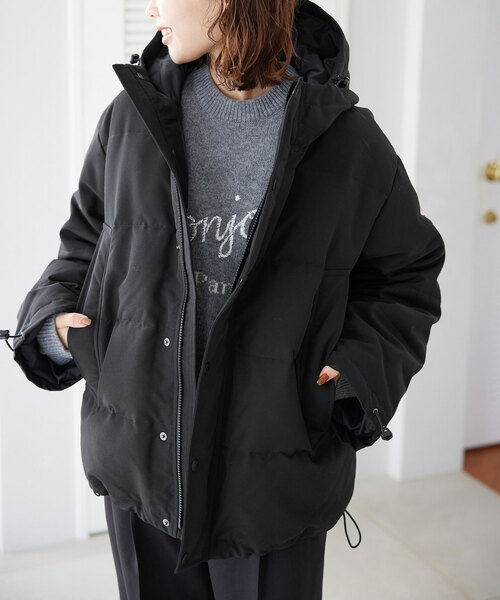 DANTON ダントン　ダウンジャケット　コンパクトダウン　黒　サイズ36 美品】DANTON / ダントン ダウンジャケット ショート丈 ブラック