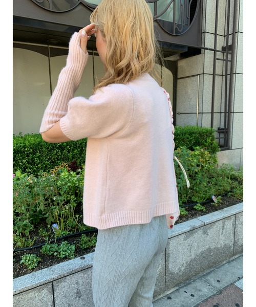 suzie angel（スージー エンジェル）の「ニット・セーター（ニット/セーター・レディース・ピンク・FREE）」の3枚目の写真