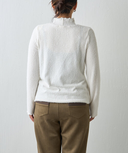 Jena espace merveilleux(ジェナ エスパスメルヴェイユ)の「フェザーストライプカットソー(Tシャツ/カットソー・レディース・ブラック/オフホワイト/グレー・FREE)」の16枚目の写真