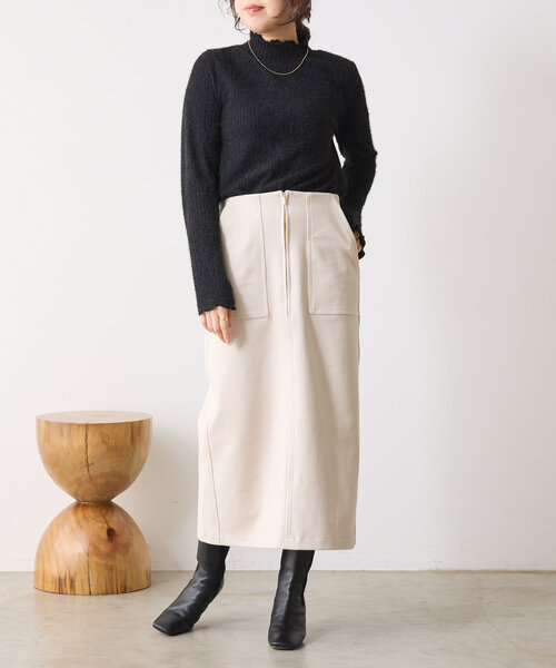 Jena espace merveilleux(ジェナ エスパスメルヴェイユ)の「フェザーストライプカットソー(Tシャツ/カットソー・レディース・ブラック/オフホワイト/グレー・FREE)」の20枚目の写真