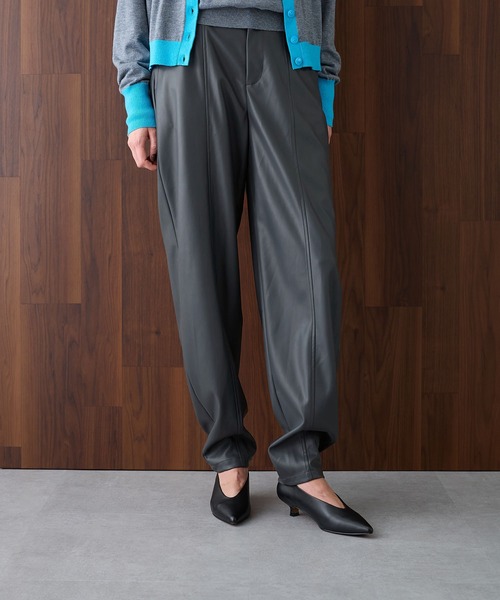 【セール】フェイクレザーバレルパンツ（その他パンツ）｜N.O.R.C（ノーク）