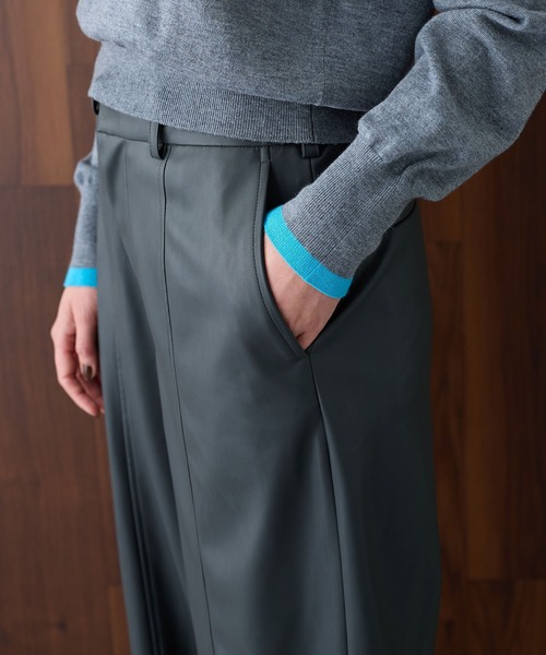 【セール】フェイクレザーバレルパンツ（その他パンツ）｜N.O.R.C（ノーク）